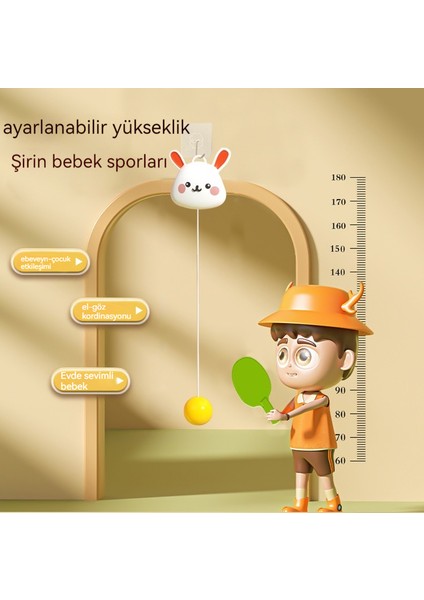 Çocuk Asılı Masa Tenisi Antrenman Cihazı Ipi Otomatik Olarak Alır (Yurt Dışından)