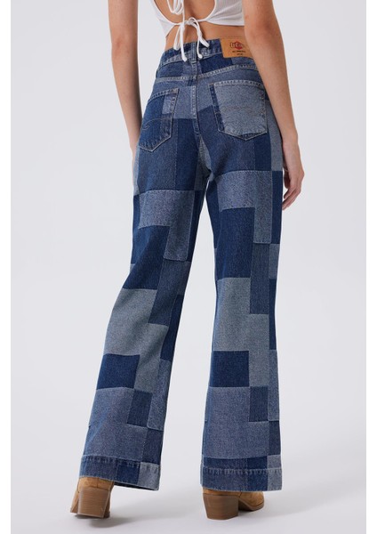 Sandy Kadın Jean Pantolon Metthew Blue modelleri