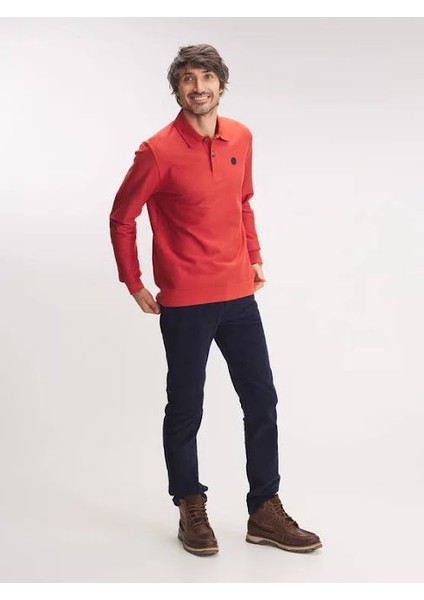 Erkek Uzun Kollu Polo Sweatshirt modelleri