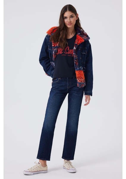 Funny Kadın Jean Pantolon Hıllary Dark Blue