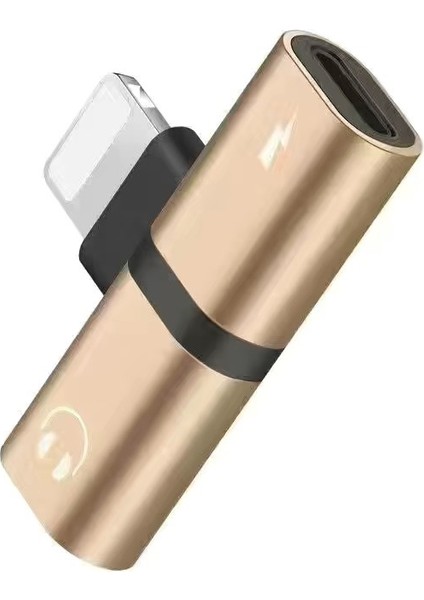 Kulaklık Adaptörü Yıldırım Dönüştürme Başlığı Ikisi Bir Arada Çağrı Ses Dönüştürücüsü (Yurt Dışından)