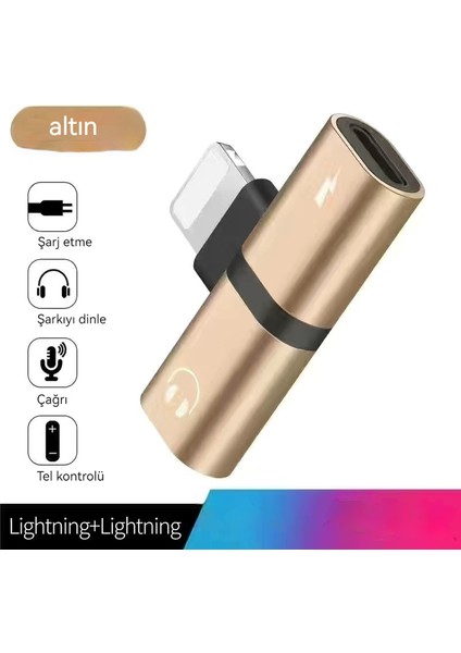 Kulaklık Adaptörü Yıldırım Dönüştürme Başlığı Ikisi Bir Arada Çağrı Ses Dönüştürücüsü (Yurt Dışından) fiyatları