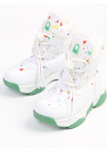 BN-50050 - 3256 Beyaz Yeşil -Çocuk Bot fırsatları