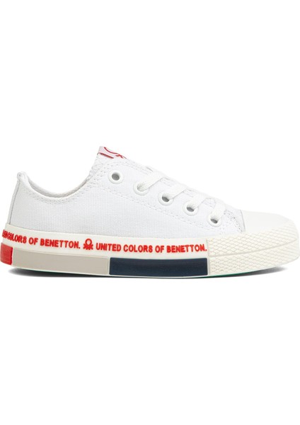 ®| BN-70019 - Beyaz Kırmızı - Çocuk Spor Ayakkabı