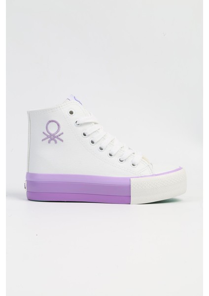 BN-31120 - 3114 Beyaz Lila - Kadın Spor Ayakkabı