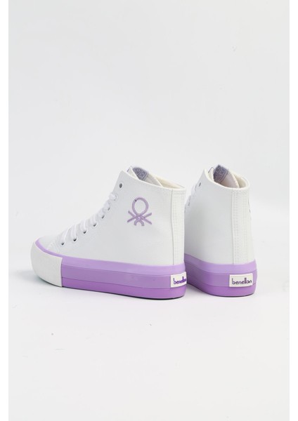 BN-31120 - 3114 Beyaz Lila - Kadın Spor Ayakkabı modelleri