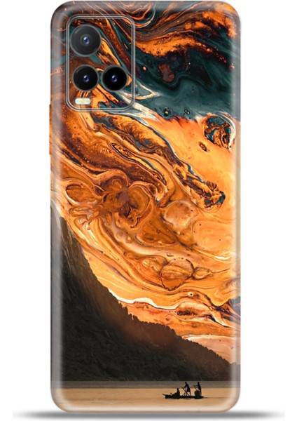 Vivo Y21S Kılıf Esnek Silikon Kamera Koruma 4K Desenli Özel Tasarım - Helios