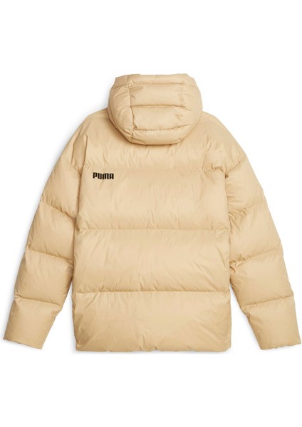 Erkek Sand Dune Puma Hooded Ultra Down Puffer Jacket Bej Erkek Kapüşonlu Şişme Mont