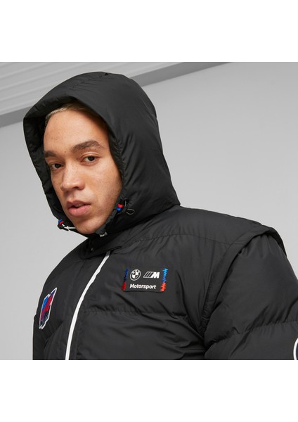 Erkek Puma Black Puma Bmw Mms Statement Race Jkt Siyah Erkek Fermuarlı Sweatshirt