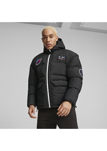 Erkek Puma Black Puma Bmw Mms Statement Race Jkt Siyah Erkek Fermuarlı Sweatshirt