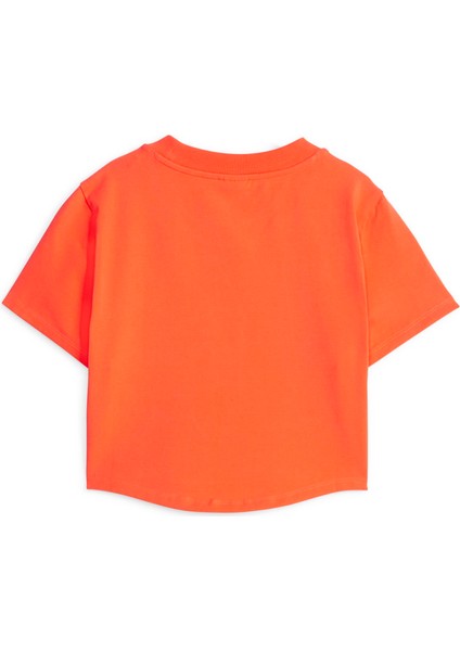 Kadın Hot Heat Puma Dare To Cropped Slim Tee Kırmızı Kadın T-Shirt