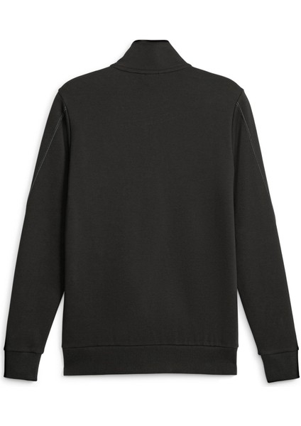 Erkek Puma Black Puma Mapf1 Sweat Jacket, Slim Siyah Erkek Fermuarlı Sweatshirt