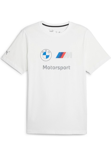 Erkek Puma White Puma Bmw Mms Ess Logo Tee Beyaz Erkek T-Shirt