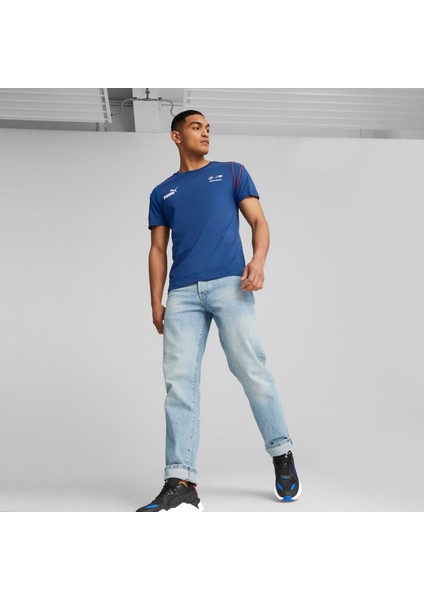 Erkek Pro Blue-M Color Puma Bmw Mms Mt7 Tee Mavi Erkek T-Shirt