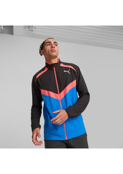 Erkek Puma Black-Ultra Blue Puma Run Ultraweave Jacket Siyah Erkek Ceket