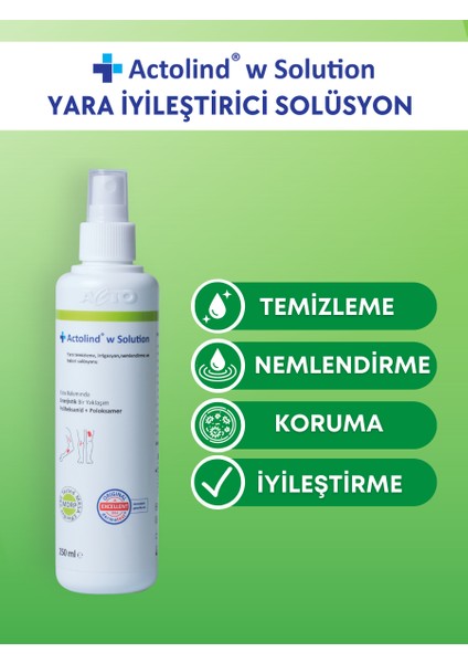 Actolınd® W Solutıon 250 ml | Yara Iyileştirme Solüsyonu