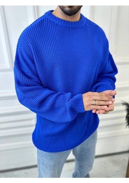 Kazak Oversize Çift Kat Örme Naturel Pamuk Bol Kesim Tüylenmeyen Salaş Triko Kazak fiyatları