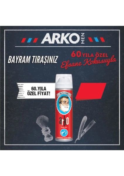 Traş Köpüğü  200 ml Efsane Koku x 4 Adet