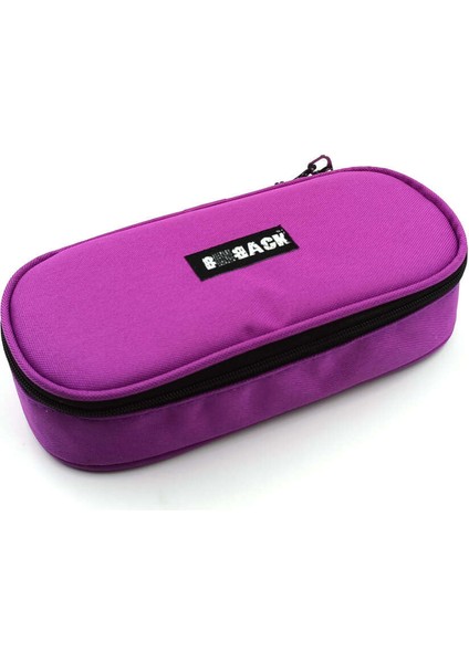 Kumaş Kalem Kutusu Oval Lila N310