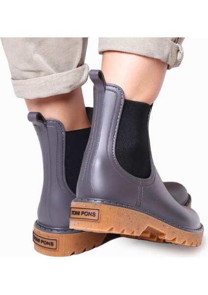 Kadın Yağmur Botu Cali Toni Pons Bottines De Pluie Pour Femme Grey (Gris) fırsatları