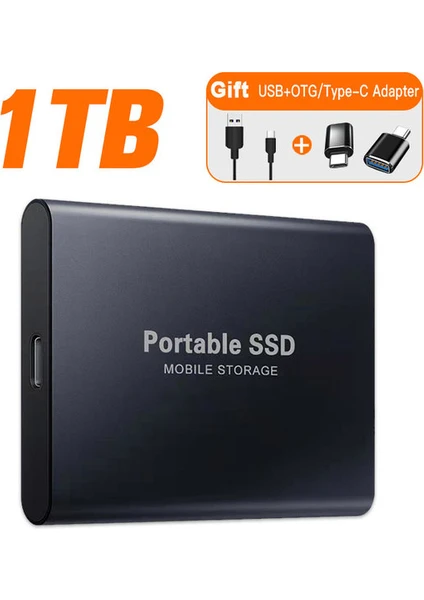 SSD 1tb Mini Sa Diskler Yüksek H Izlı Sürüc Ü 2tb USB 3.1 Arayüzü Harici Kat I Hal Sa Disk Diz Üstü/masa Üstü/phone (Yurt Dışından)