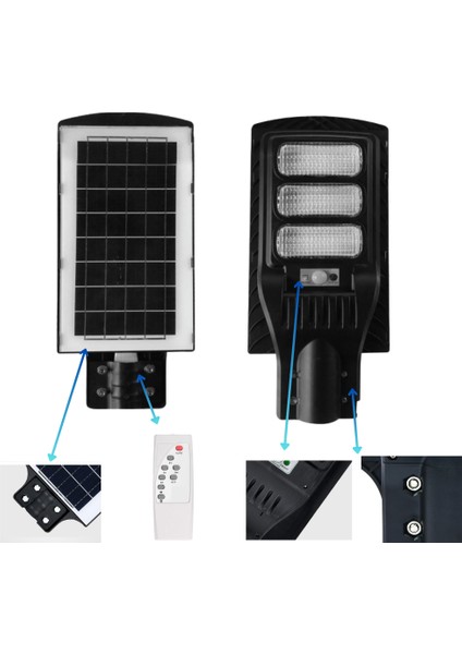 150 Watt Solar Güneş Enerjili Bahçe ve Sokak Lambası modelleri