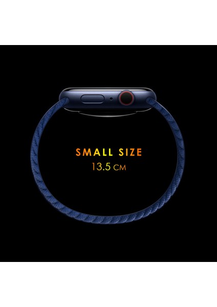Garmin Vivoactive 5 Kordon, (Small Size, 135MM) Braided Solo Loop Band Koyu Yeşil