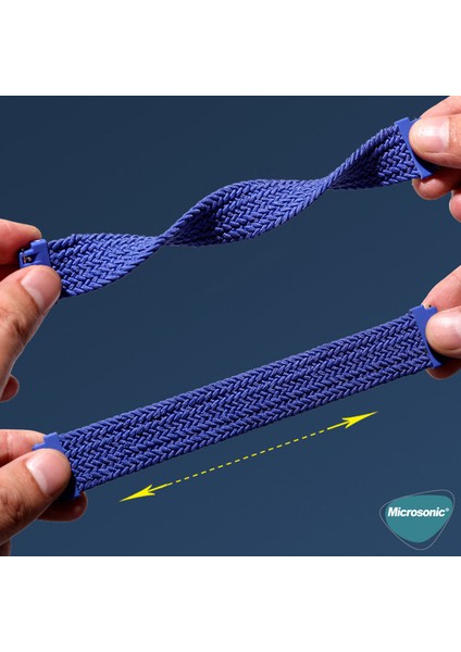 Garmin Vivoactive 5 Kordon, (Small Size, 135MM) Braided Solo Loop Band Koyu Yeşil