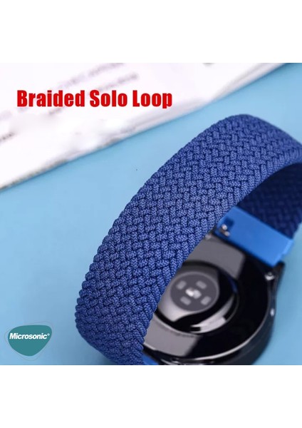 Garmin Vivoactive 5 Kordon, (Small Size, 135MM) Braided Solo Loop Band Koyu Yeşil