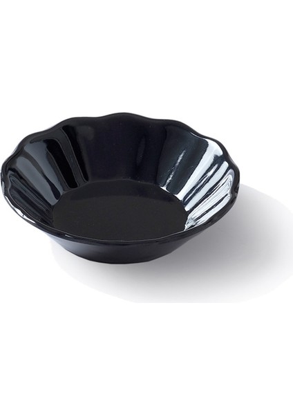 Melamin x 6 Adet Çay Tabak 10CM Siyah (ÇAP:10CM Yuk:2.5cm 48GR)