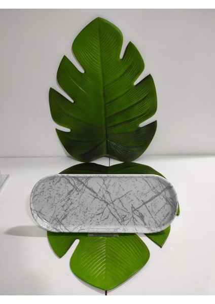 Melamin Kırılmaz Serisi Kayık Silver (13X32CM)