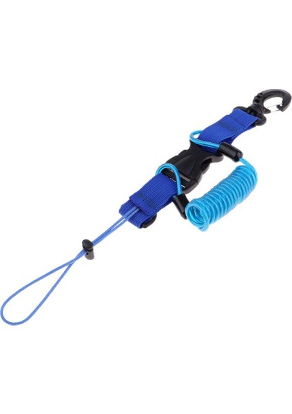 Dayanıklı Tüplü Dalış Spiral Yaylı Ipi Kamera Emniyet Tasması Mavi (Yurt Dışından) fiyatları