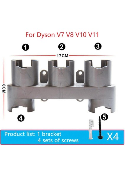 V10 V11 Için Duvara Monte Vakum Süpürge Fırça Nozumu Braketi (Yurt Dışından)