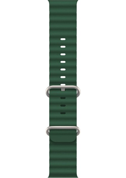 Akıllı Saat Watch için Uyumlu 42MM 44MM 45MM 49MM 1/2/3/4/5/6/se/7/8/ultra Akıllı Saat Silikon Kordon ve Kayışı Asker Yeşili modelleri