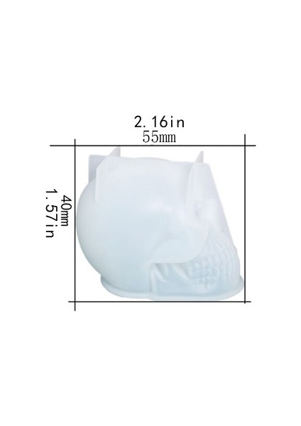 Küçük/orta/büyük Skull Silikon Candle Mold Dıy Cadılar Bayramı Dedektif Kraft Plaster Soğuk Resin Araçlar Aile Partisi Gizleri (Yurt Dışından)