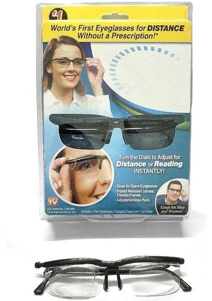 Dial Vision Ayarlanabilir Reçeteli Gözlük 3 Adet (Yurt Dışından)