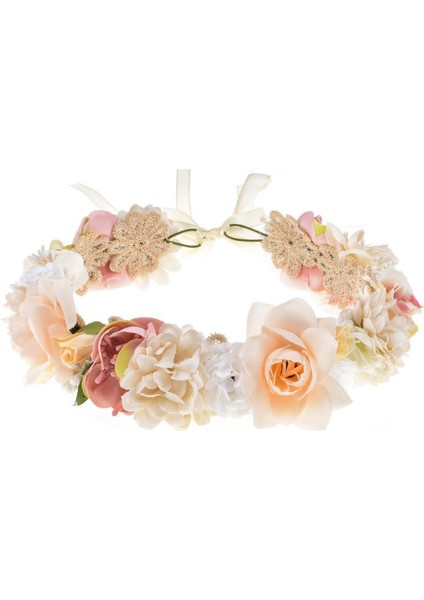 Kurdeleli Çiçek Taç Fotoğraf Sahne Başlığı Saç Aksesuarları Type8 cm (Yurt Dışından) fiyatları