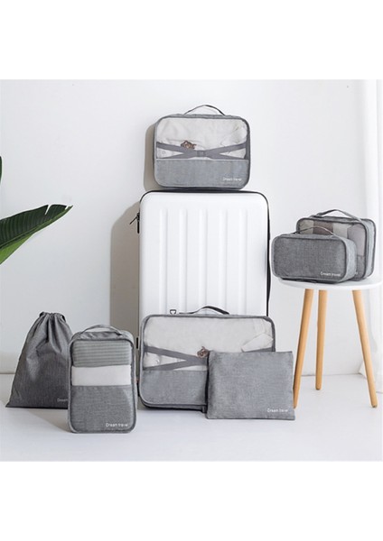 Seyahat Saklama Çantası Büyük Kapasiteli 7 Parça Su Geçirmez Saklama Seti (Yurt Dışından) fiyatları