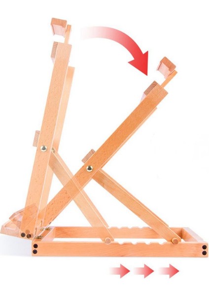 Wooden H Frame Studio Şövale Çılar Beechwood (Yurt Dışından) indirimleri