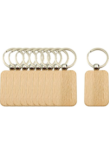 10 Adet Boş Ahşap Anahtarlıklar Dıy Ahşap Parçalar Bitmemiş Anahtarlıklar Anahtarlıklar Stil D 30X45MM (Yurt Dışından)