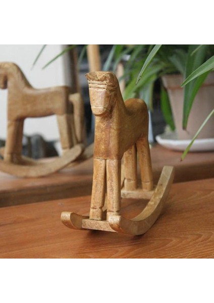 Ahşap Sallanan At Heykelcik Hayvan Mobilya Aksesuarları Küçük Takı Oyuncaklar (Yurt Dışından) fırsatları