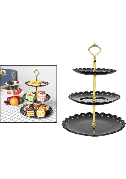 Üç Katlı Pasta Standı 3 Katlı Düğün Doğum Günü Tabağı (Yurt Dışından) fırsatları