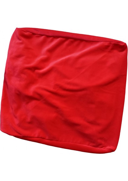 Elastik Alt Çıkarılabilir Kırmızı ile Yüksek Streç Ayak Dayama Ayak Taburesi Slipcover (Yurt Dışından)