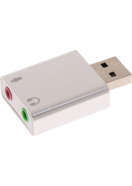 Ses Ses Kartı Adaptörü USB 2.0 - 3,5 mm Stereo Kulaklık/ 7.1 Ch (Yurt Dışından)