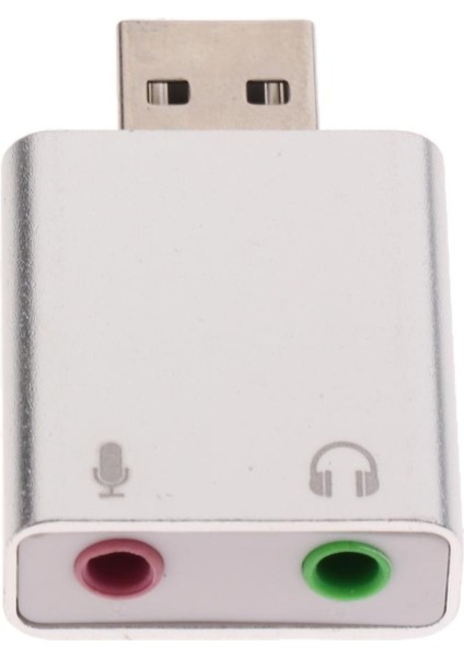 Ses Ses Kartı Adaptörü USB 2.0 - 3,5 mm Stereo Kulaklık/ 7.1 Ch (Yurt Dışından)