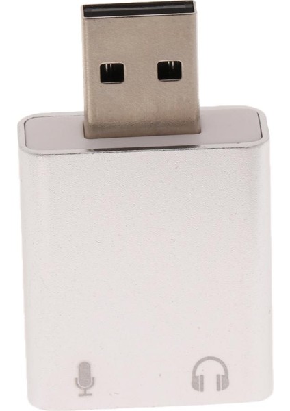 Ses Ses Kartı Adaptörü USB 2.0 - 3,5 mm Stereo Kulaklık/ 7.1 Ch (Yurt Dışından)