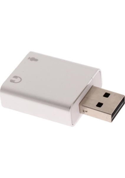 Ses Ses Kartı Adaptörü USB 2.0 - 3,5 mm Stereo Kulaklık/ 7.1 Ch (Yurt Dışından)