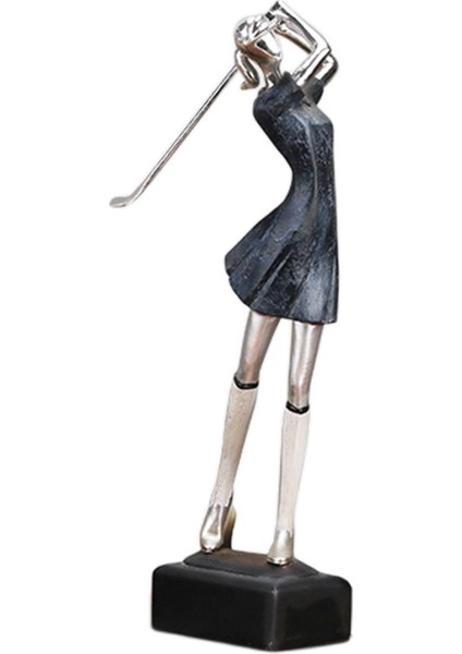 Reçine Spor Şekil Yaratıcı El Sanatları Golfçü Heykel Ev Masa Raf Heykeli Kadın (Yurt Dışından) fiyatları