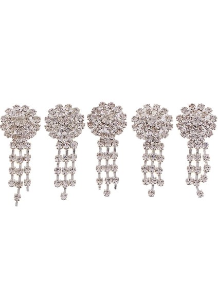 5 Kristal Çiçek Bezemeler Rhinestone Düğme Flatback Düğün Dekorları (Yurt Dışından) fiyatları