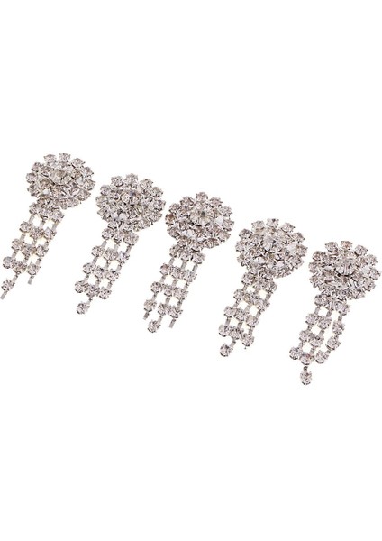5 Kristal Çiçek Bezemeler Rhinestone Düğme Flatback Düğün Dekorları (Yurt Dışından) fırsatları